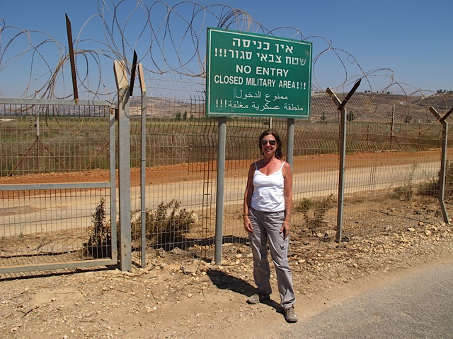 Visiting the Peace Fence