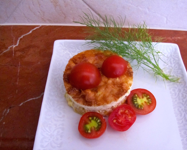 Comforting Corn Pudding with Colorful Tomatoes